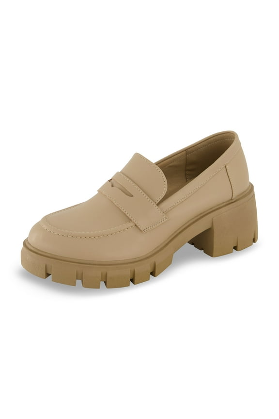 Women's Pierce Casual Slip-on Lug Sole Loafer +Memory Foam