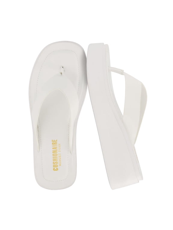 Pippin Chunky Platform Flip Flops - Stylish Wedge Thong Sandals for Women with Cushioned Footbed and Durable Flatform Sole