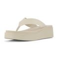 thumbnail image 1 of CUSHIONAIRE Women's Pippin Thong Platform Sandal with +Memory Foam, 1 of 5