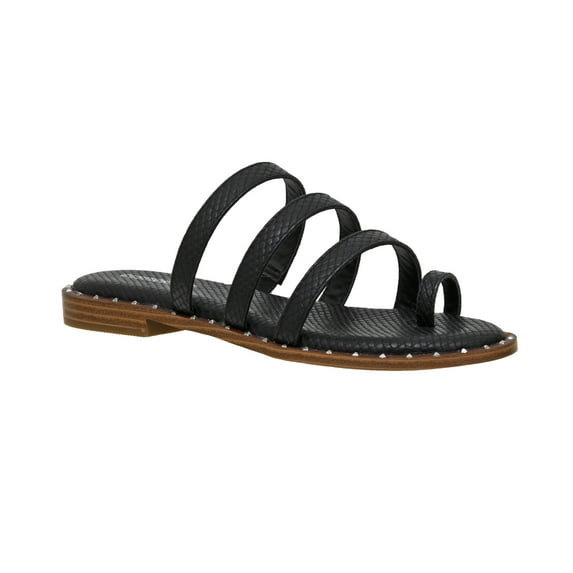 CUSHIONAIRE Women's Tess Toe Loop Thong Sandal +Memory Foam