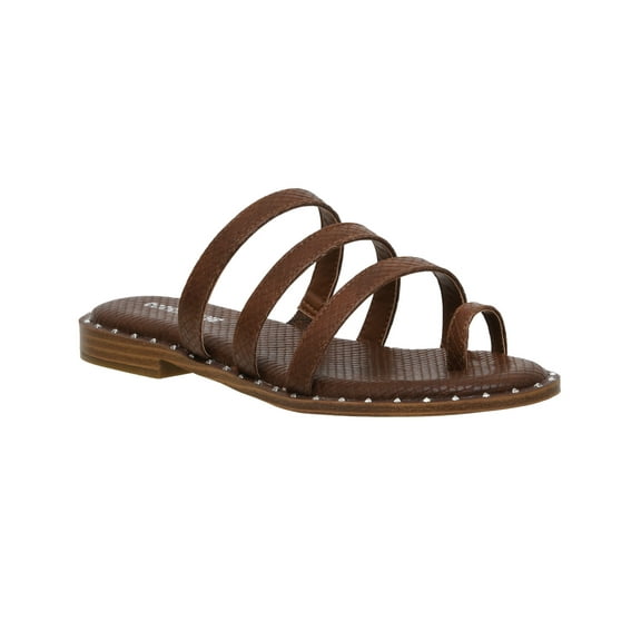 CUSHIONAIRE Women's Tess Toe Loop Thong Sandal +Memory Foam