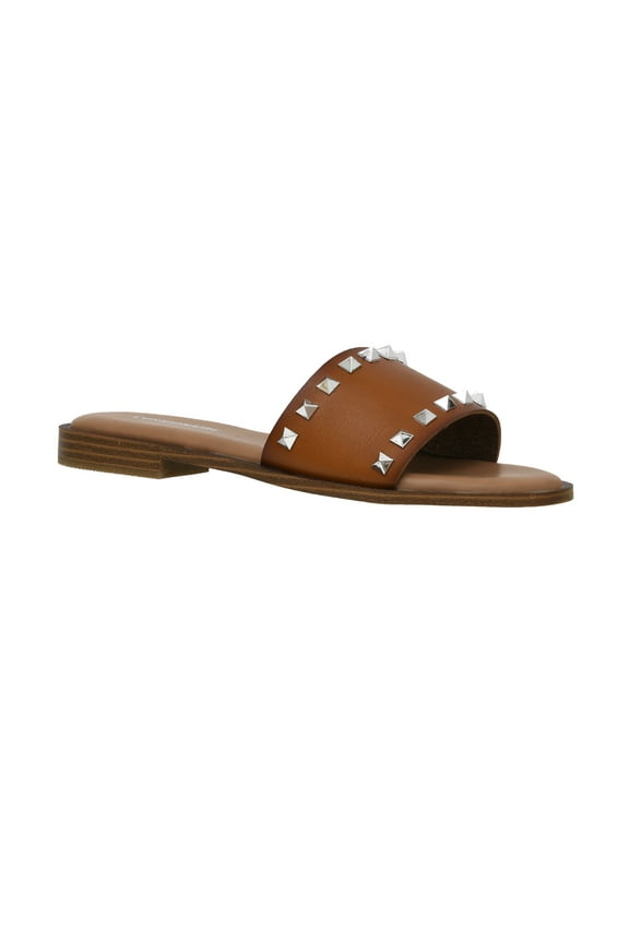 Women's Tyler Studded Slide Sandal +Memory Foam, Wide Widths Available