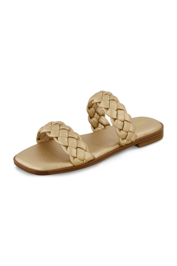 Women's Vicki Braided Slide Sandal +Memory Foam