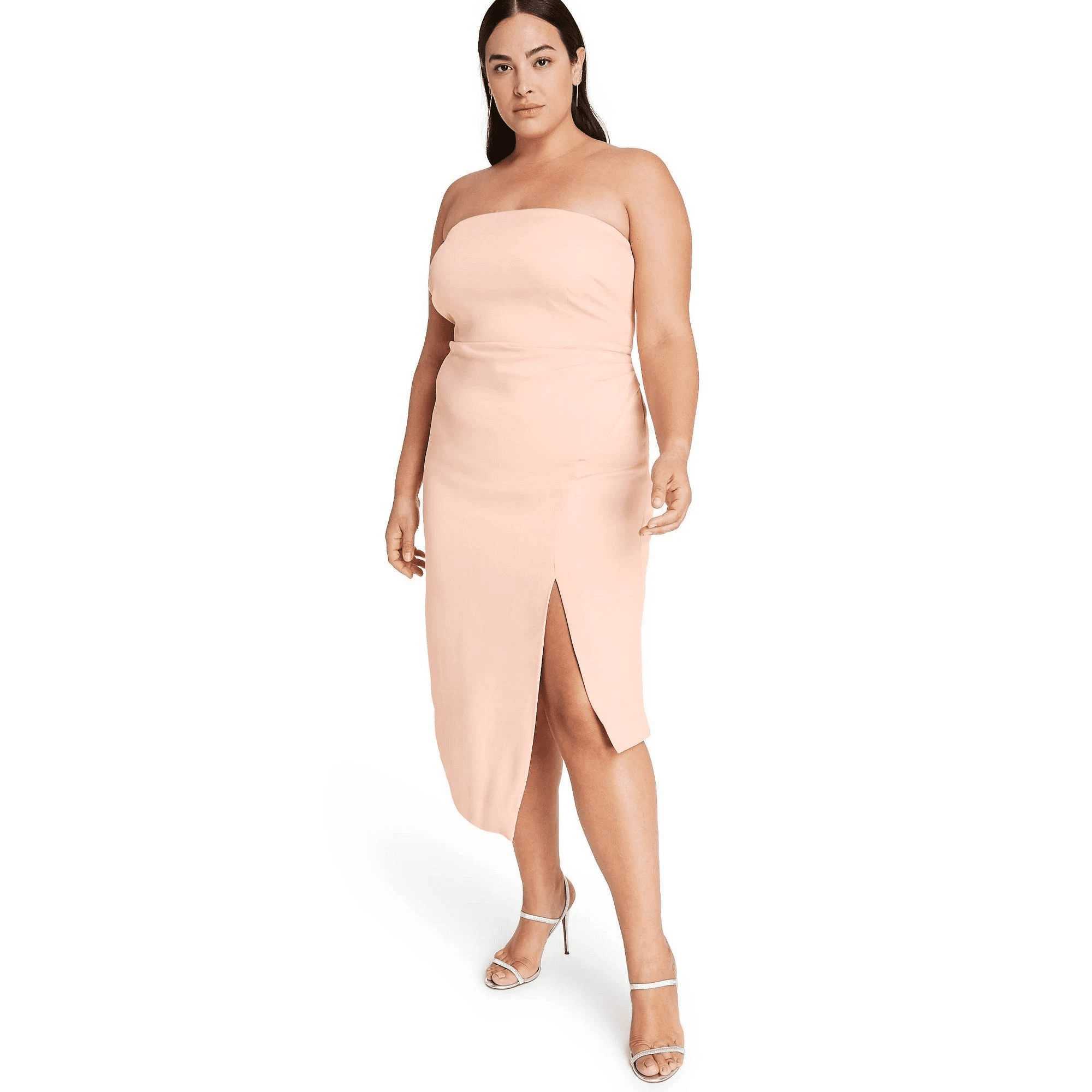 CUSHNIE for Target Women's Plus Size Strapless Side-Slit Dress - Blush Pink, 18W - Walmart Business Supplies CUSHNIE for Target Women's Plus Size Strapless Side-Slit Dress - Blush Pink, 18W - Walmart Business Supplies