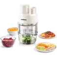 thumbnail image 1 of CUSIMAX 2-Speed Electric Food Processor, Electric Vegetable Spiralizer for 3-in-1,White,, 1 of 8