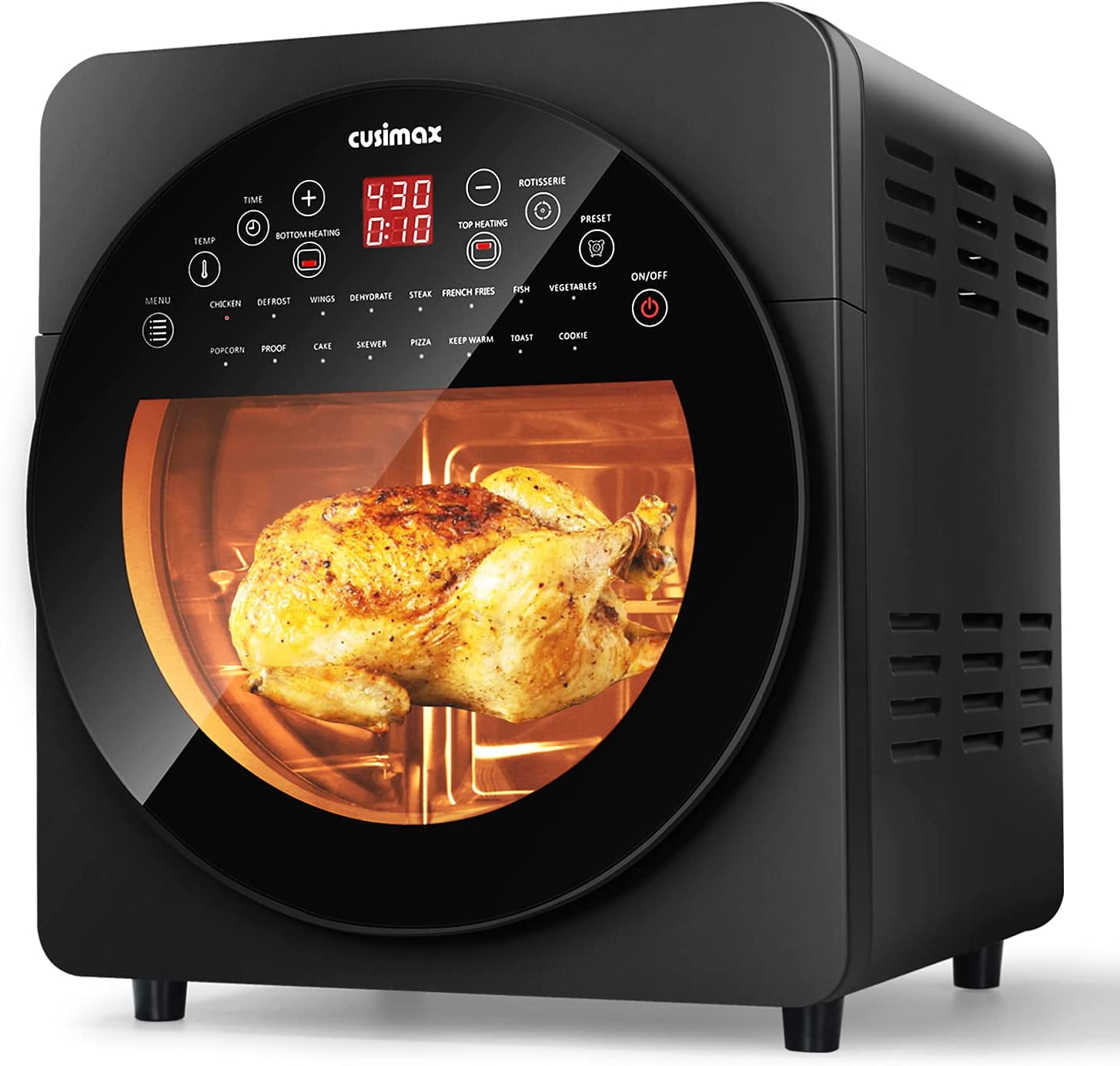 CUSIMAX CMAF-002 19 Liter Digital Air Fryer Toaster Oven 20QT 10-in-1  Multifunctional Air Fryer Oven