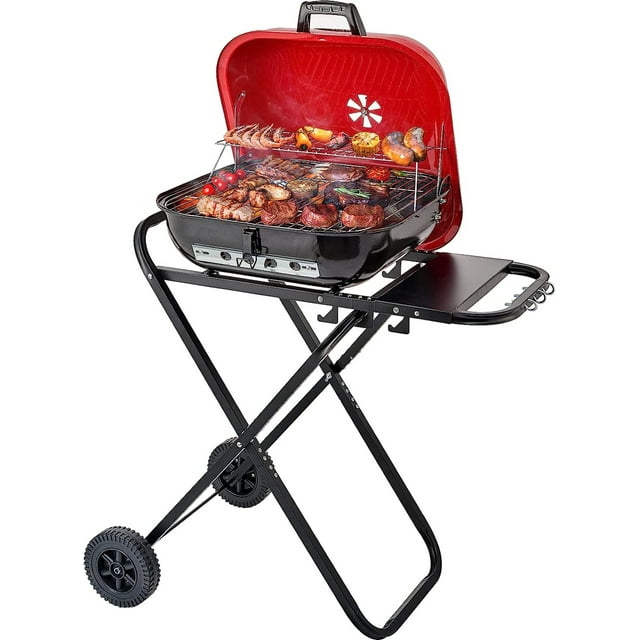 CUSIMAX Charcoal Grill Portable Grill Folding Barbecue Grill Outdoor