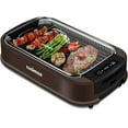 thumbnail image 1 of CUSIMAX Smokeless Grill Indoor Grill Electric Grill, 1800W Portable Korean BBQ Grill with Turbo Smoke Extractor Technology, Non-stick Removable Grill Plate, Great for Party, Brown, 1 of 7
