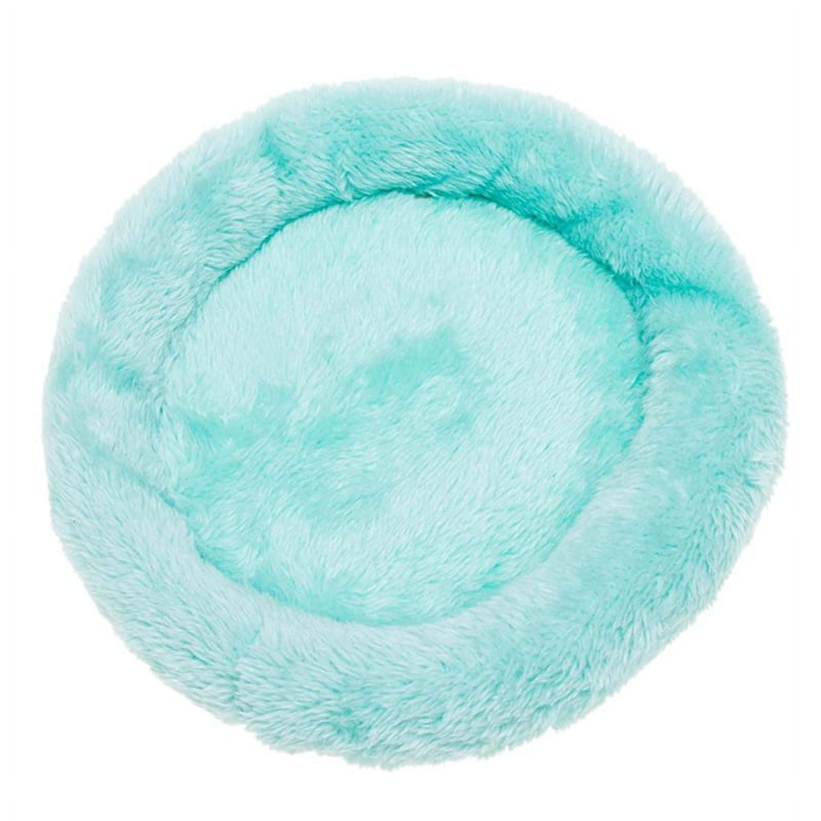 CUSSE Donut Hugs Wrap Pet Beds, Dog and Cat Beds, Furry Blue
