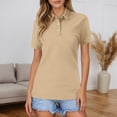 thumbnail image 1 of CUSTG Casual Shirts For Women Summer T Shirt Fashionable Color Gradient Short Sleeved Button Down Shirt Comfort Tops, 1 of 3