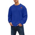thumbnail image 1 of CUSTG Men Pullover Sweatshirt Soft Blend Comfortable Crew Neck Casual Solid Color Long Sleeve Daily Workout Top &nbsp;, 1 of 7