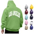 thumbnail image 1 of CUSTG Mens Autumn Winter Back Letter Printing Letter Oversize Loose Plus Size Hooded Pullover Sweatshirt Tops Long Sleeve Trendy Streetwear, 1 of 7