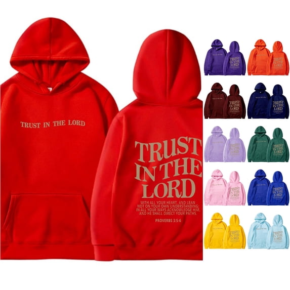CUSTG Oversized Hoodies For Women Casual Long Sleeve Back Letter Printed Hooded Sweatshirts Pullover Tops Cozy Daily Wear