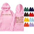 thumbnail image 1 of CUSTG Oversized Hoodies For Women Casual Long Sleeve Back Letter Printed Hooded Sweatshirts Pullover Tops Stylish Streetwear, 1 of 4