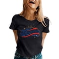 thumbnail image 1 of CUSTG Women T-Shirts Patriotic Casual Tee Comfortable Crew Neck Short Sleeve Shirt Everyday 1776-2026 Celebrate America's 250th Anniversary Cozy Tops, 1 of 4