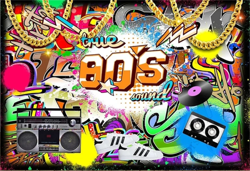CUSTOM 90s Backdrops for Photoshoot 80’S Backdrop Hip Hop Graffiti ...