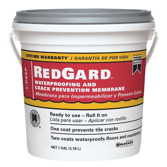 CUSTOM BLDG PRODUCTS LQWAF1-2 Redgard Waterproofing, 1 gal (Three Pack)