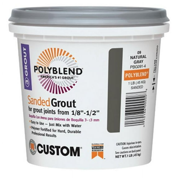 CUSTOM BLDG PRODUCTS Sanded Repair Grout, Bone, 1-Lb. PBG3821-4