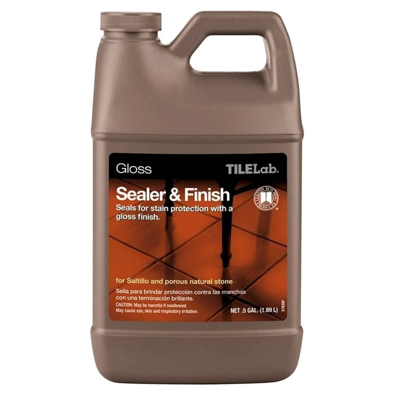 CUSTOM BUILDING PRODUCTS, INC. TLGLSSHG TileLab Sealer and Finish, Liquid, Clear, 0.5 gal, Bottle