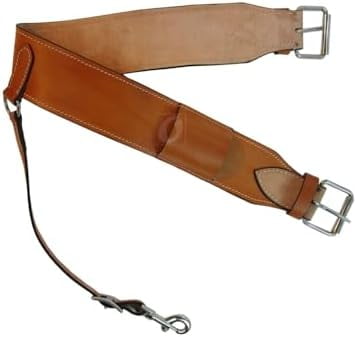 CUSTOM LEATHER REAR CINCH HORSE SADDLE WESTERN ROPING RANCH BACK GIRTH ...
