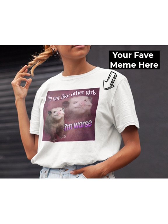CUSTOM Meme Unisex Shirt Your Favorite Meme Graphic Tee Funny Gift For Him Or Her
