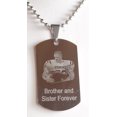 thumbnail image 1 of CUSTOM PERSONALIZED PICTURE STAINLESS STEEL DOG TAG AND NECKLACE ENGRAVE 2 PHOTOS silver2950photo2, 1 of 2