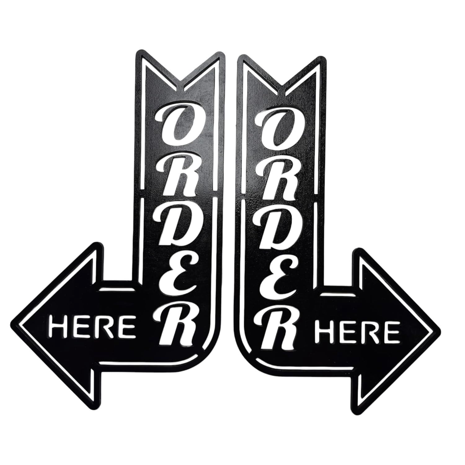 CUSTOM SIZE - Order Here Left and Right Arrows signs (Both Signs ...
