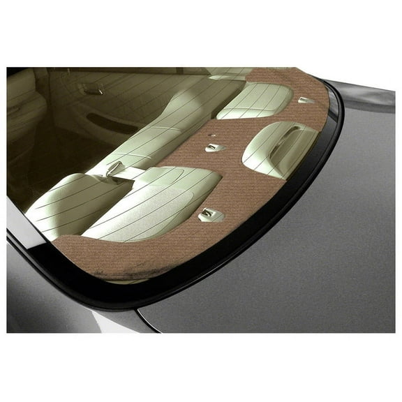 CUSTOM TAILORED REAR DECK COVERS VELOUR TAN FOR MERCEDES BEN