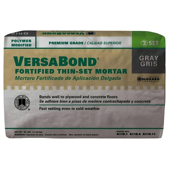 CUSTOM VersaBond Flex MTSG25 Professional Thin-Set Mortar Powder Gray 25 lb Bag