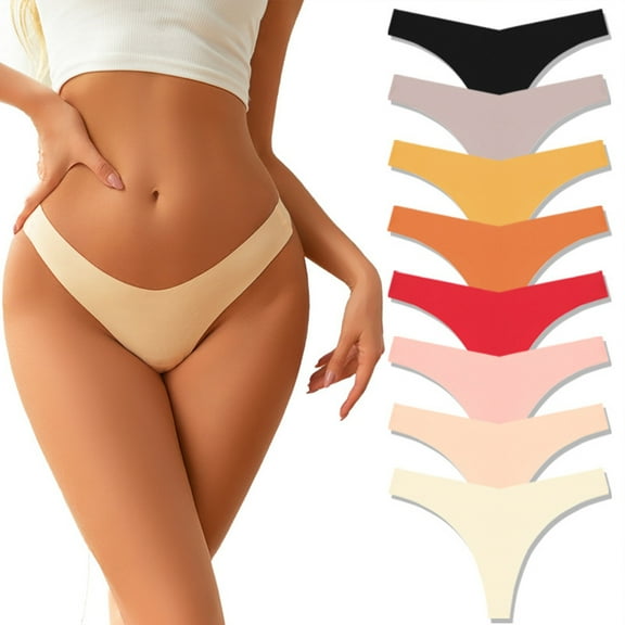 CUSTZ 10 Pack Women Underwear Seamless Bikini Panties Breathable No Show Panties Ladies Bikini Cheeky Hipster PT000002-1