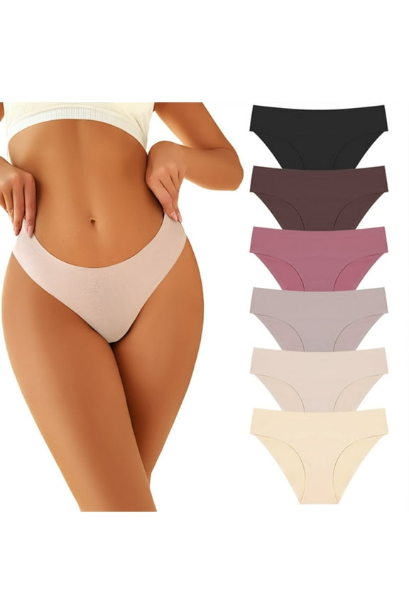 9 Pack Women's Underwear Seamless Bikini Panties Low Rise Cheeky Underwear Stretch Hipster Brief for Ladies PT000001-3