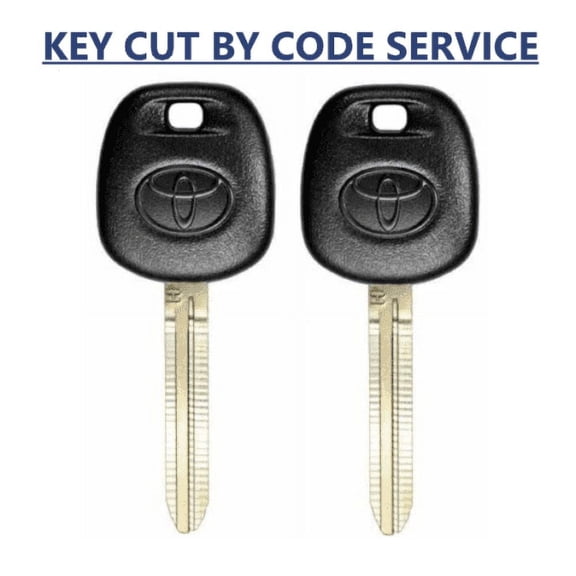 CUT BY CODE SERVICE + Toyota TOY44H ( H Chip) Transponder Chip Key 2014-2019 VLS