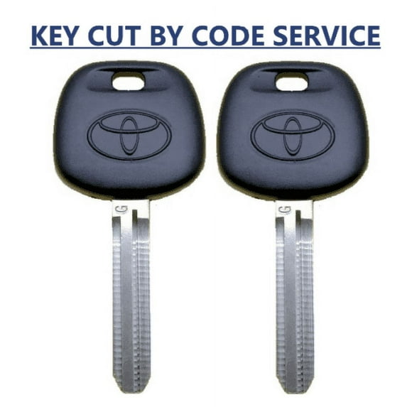 CUT BY CODE SERVICE + X2 Toyota Scion TOY44G 2010-2016 G-Chip Transponder Key VLS