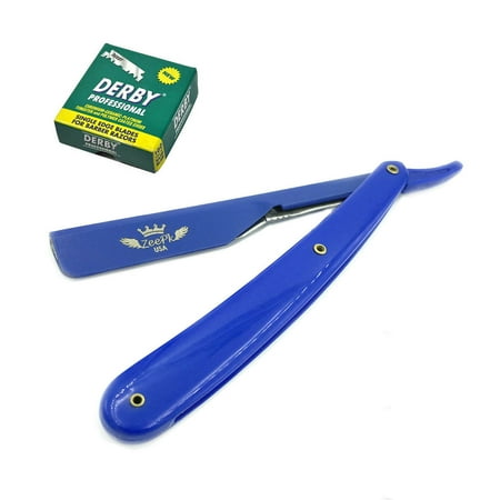 CUT THROAT SHAVETTE BARBER STRAIGHT RAZOR RASOIR + 100 BLADES FREE SHIPPING