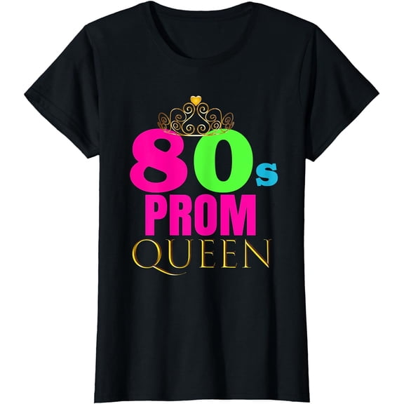 CUTE Neon 80s Prom Queen Retro Party Shirt Outfit Gift Idea