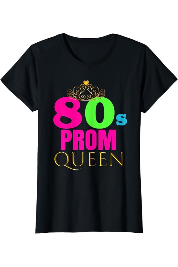 CUTE Neon 80s Prom Queen Retro Party Shirt Outfit Gift Idea