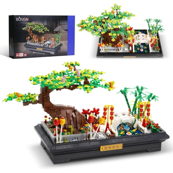 CUTEHELPER 1027 PCS Tree House Building Sets(Compatible with Lego Treehouse Bonsai Tree),Creative Ideas Exquisite Treehouse with Interchangeable Leaves, Best Choice for 16+ Kids and Adults