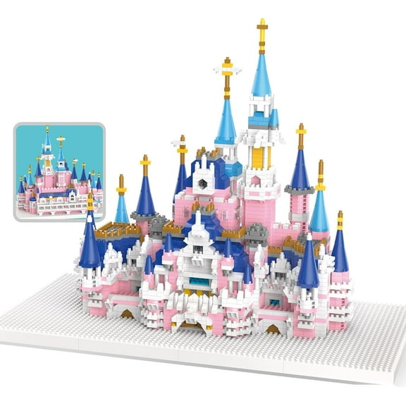 CUTEHELPER 3008 Pcs Castle Mini Building Blocks Set for Adults - Micro Toy Building Bricks Model Kit - Educational Architecture Model Gift for Teens and Adults Age 14+