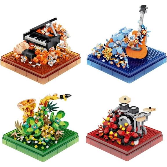 CUTEHELPER Architecture Castle with Flower Series Micro Blocks Building Sets for Adults and Teens, 4000+ PCS Bricks Building Blocks - Upgrade Version