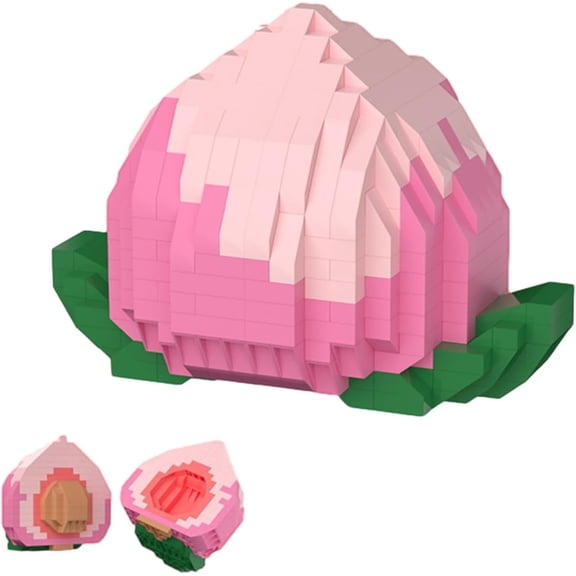 CUTEHELPER Detachable Fruit Series Mini Bricks Micro Building Kit Toys,Desktop Ornaments Compatible Nano Kids (810 Pieces) (Orange)