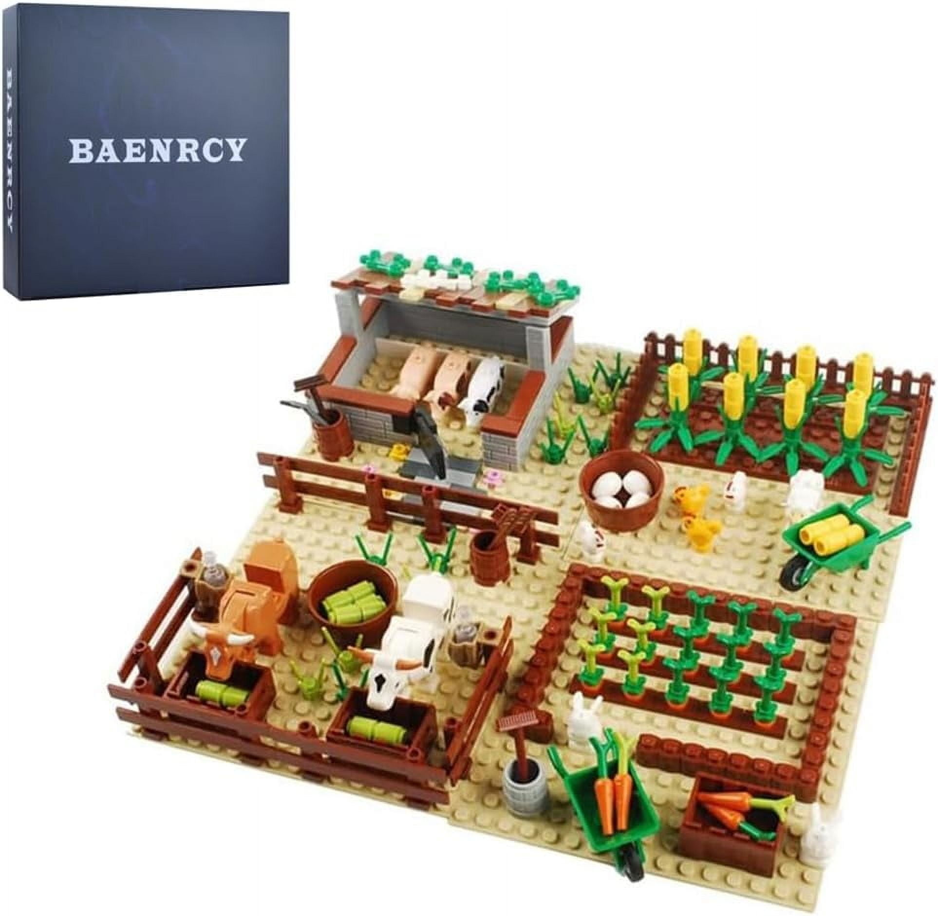 CUTEHELPER Farm Field Set Building Blocks,Plant Animal Crops Building ...