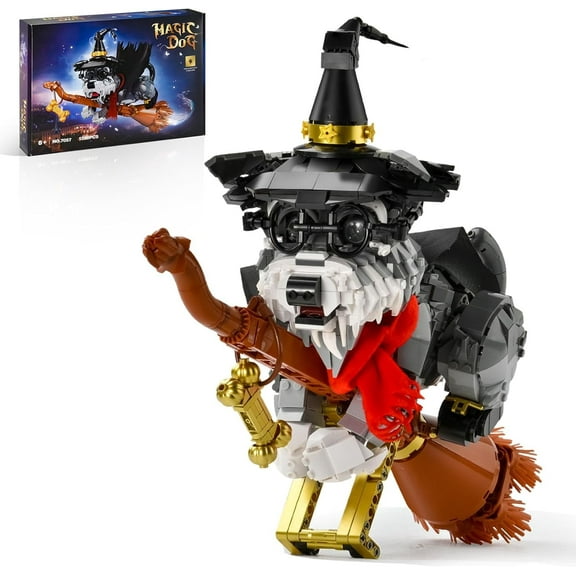 CUTEHELPER Harry Magic Dog Building Sets for Adult,Potter Creative Dogs Collectible Model Toys,Animal Building Set for Home Office Decor,Party Gifts for Kids Girls and Boys 8-14(1298PCS)
