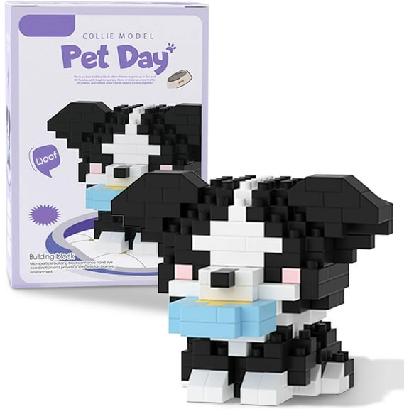 CUTEHELPER Micro Mini Building Blocks Dog Series Brick Building Kit, Animals Model Toy Party Favors for Kids, Creative Building Blocks Toy, Birthday Gift for Boy Girl Ages 6-12+ (Maltese)