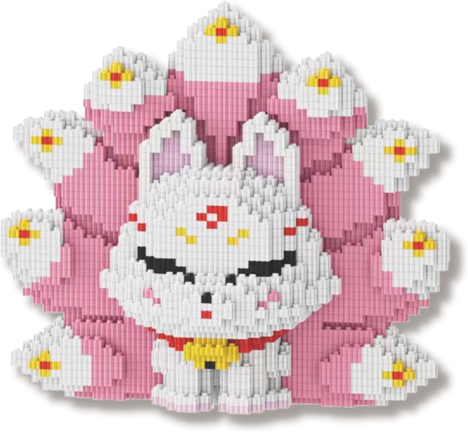 CUTEHELPER Nine Tailed Fox Animal Miniature Building Block Set, DIY ...