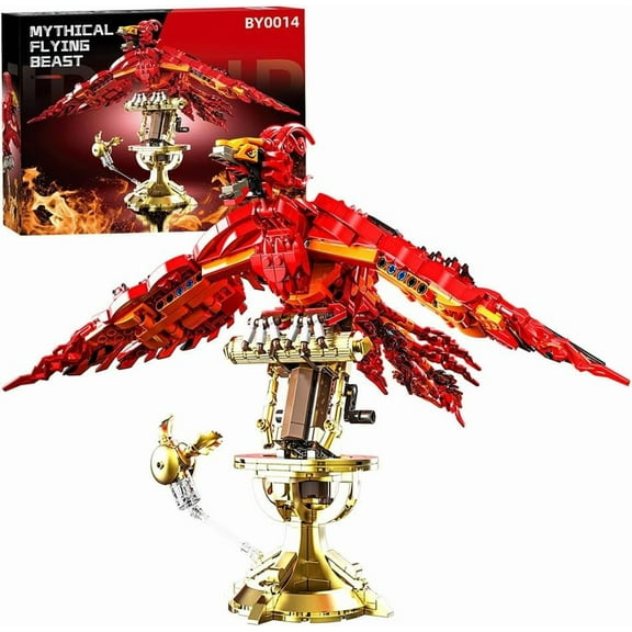 CUTEHELPER Phoenix Building Set, Magic Potter Phoenix Collection Model for Adults Brick Building Kit,Ideas HP Building Toy Compatible with Lego (938 Pieces)