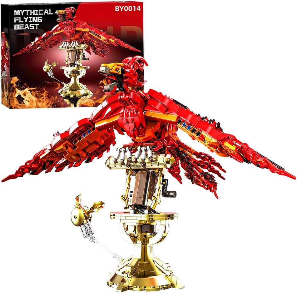 CUTEHELPER Phoenix Building Set, Magic Potter Phoenix Collection Model for Adults Brick Building Kit,Ideas HP Building Toy Compatible with Lego (938 Pieces)
