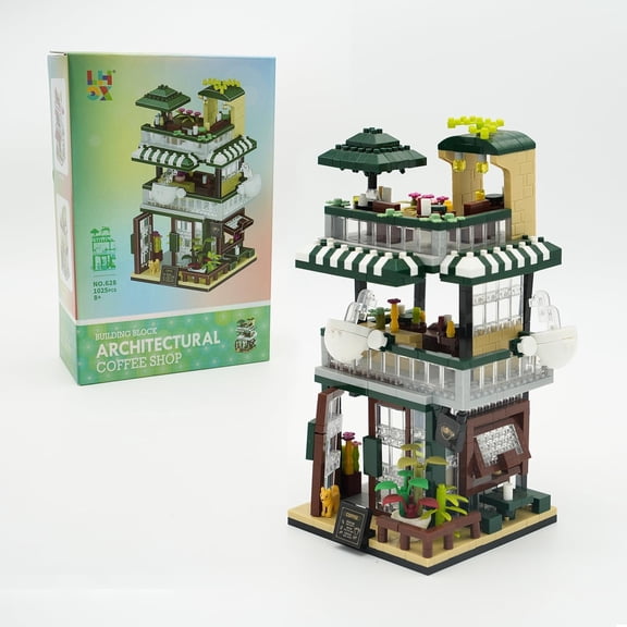 CUTEHELPER Streetscape Shop Building kit, (1036PCS) Mini Street View Building Block Set Model to Display, Decorate, STEM Candy Store Building Player for Adult, Great Gifts for Girls and Kids Age 8+