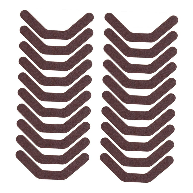 CUTICATE 20 Pieces Chair Foot Pads Furniture Leg Pads Tools Accessories DIY Parts Floor Protector Chair Leg Pads for Bar Stool Home Brown Walmart