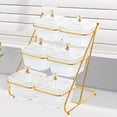 thumbnail image 1 of CUTICATE 3 Tier Dried Fruit Dish Storage Container Nuts Tray for Cupcake Nuts Candies Clear, 1 of 8