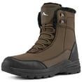 thumbnail image 1 of Ecetana Snow Boots for Men Winter Warm Faux Fur Lined Ankle Boots Outdoor Hiking Shoes, 1 of 7